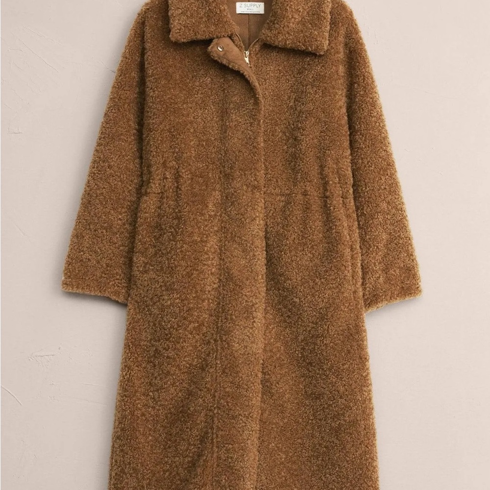 Z Supply Warm Tan Teddy Jacket